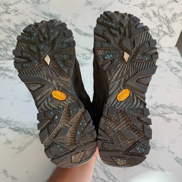 Merrell Women 10 Moab FST ICE Thermo Boot Black Vibram Sole Hiking Winter Shoe - Picture 6 of 9